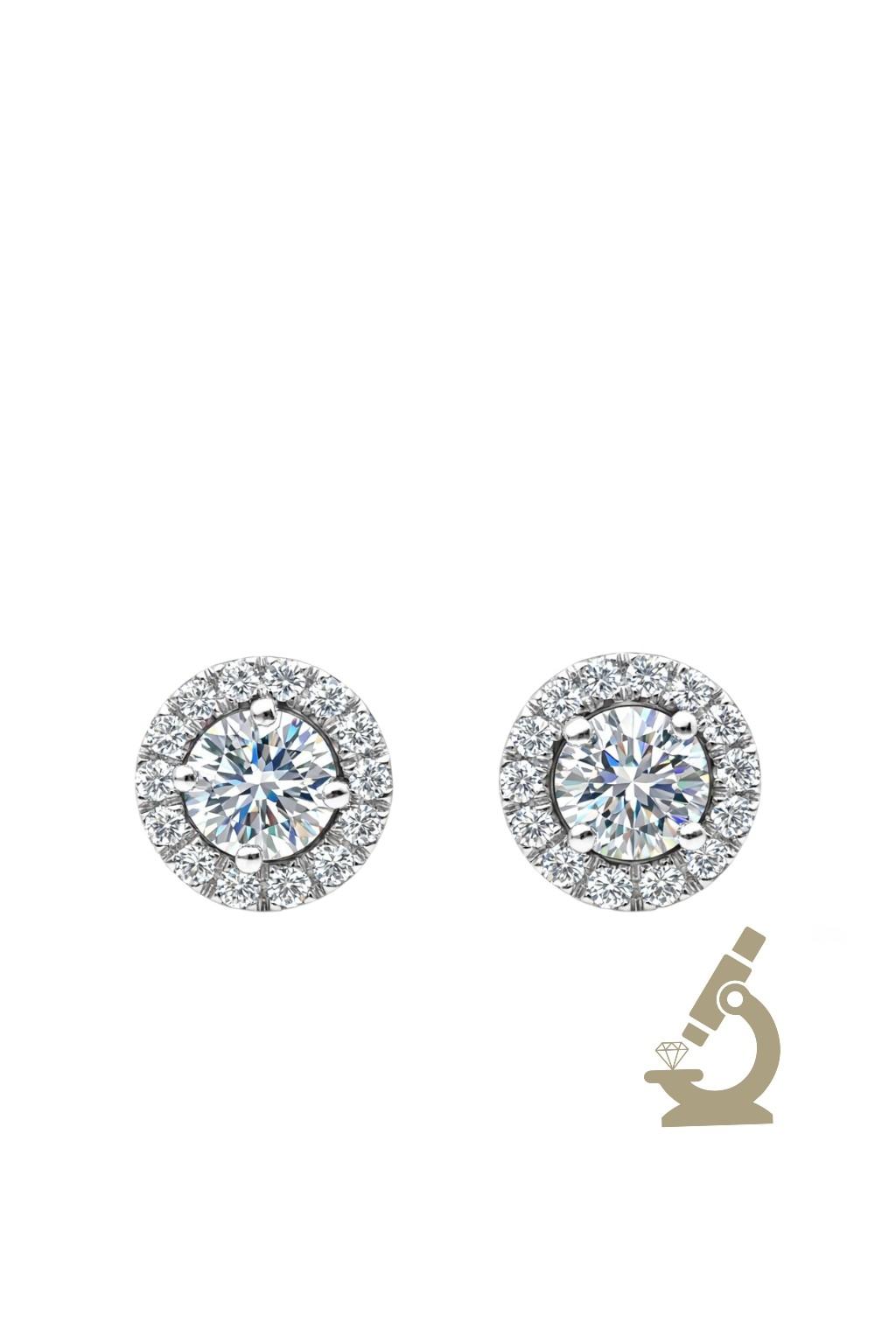 Minđuše lab grown diamond