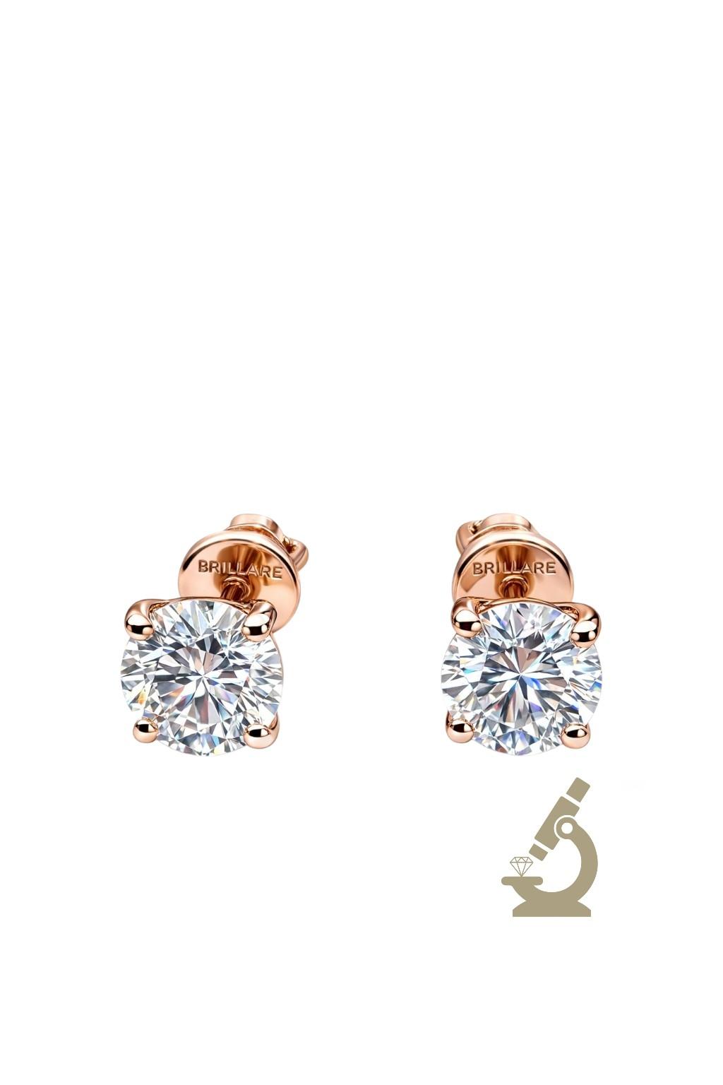 Minđuše lab grown diamond