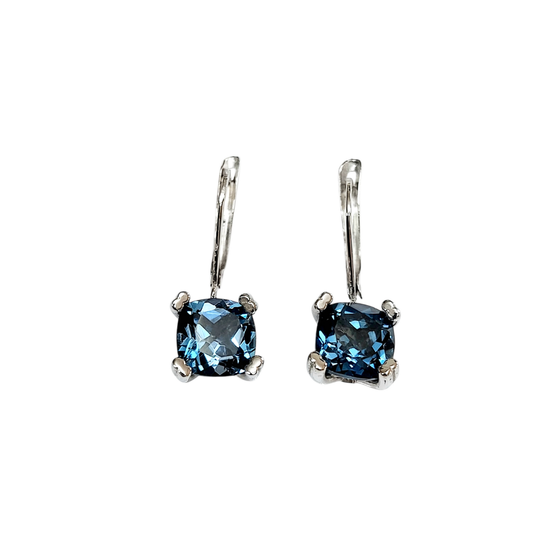 Minđuše London blue topaz