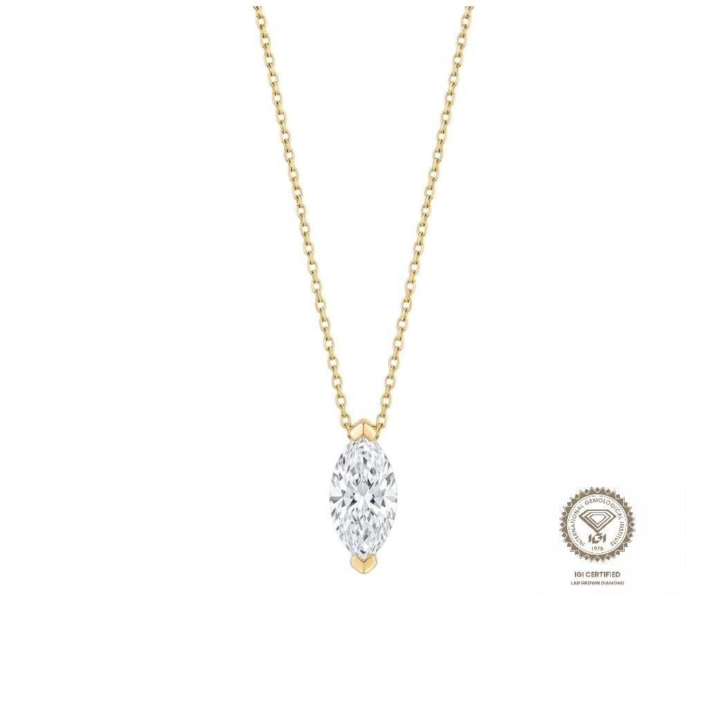 Ogrlica lab marquise 1.02ct