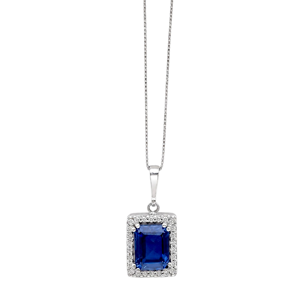 Ogrlica safir i brilijanti