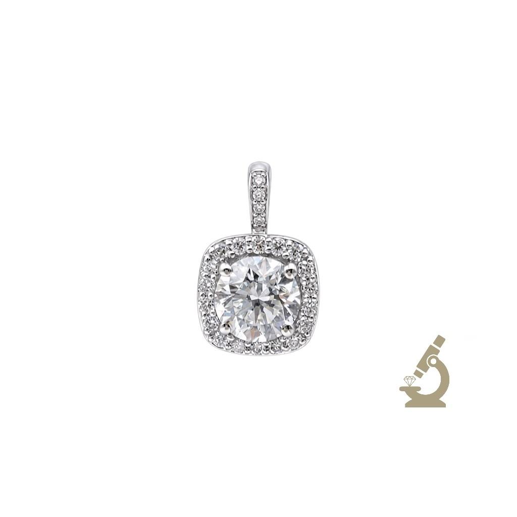Privezak lab round 0.91ct round 0.14ct
