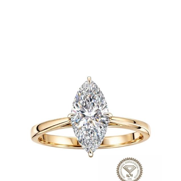 Prsten lab Marquise 1,50ct