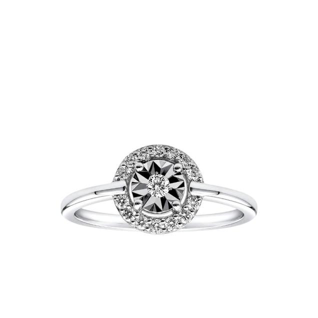 Prsten sa brilijantima 0.17ct