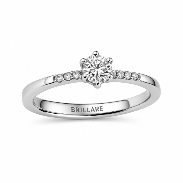 Prsten sa brilijantima 0.19ct 0.04ct