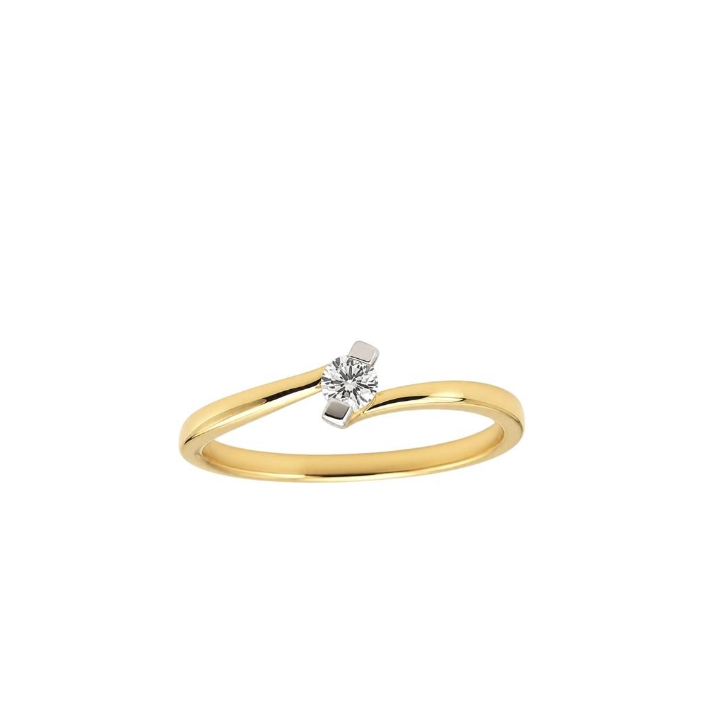 Prsten sa brilijantom 0.06ct