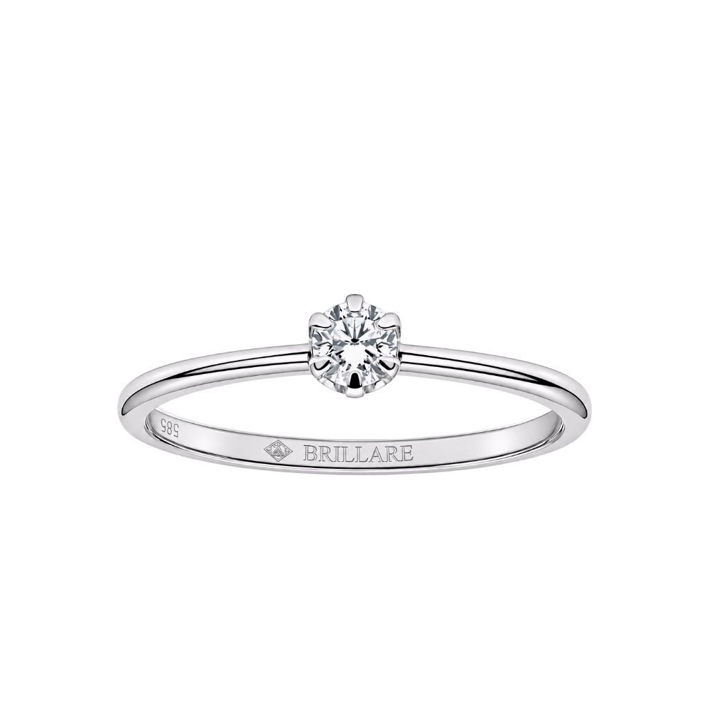 Prsten sa brilijantom 0.23ct