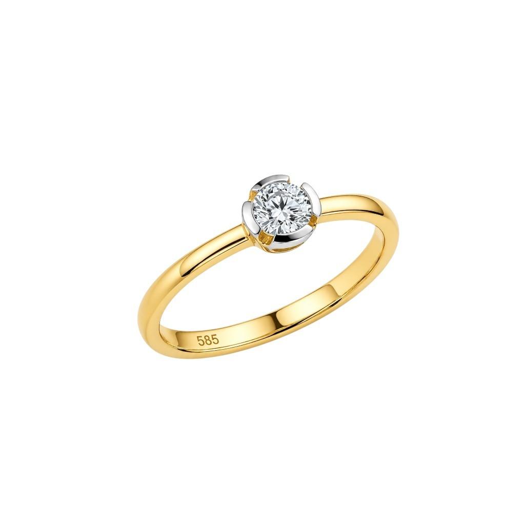 Prsten sa dijamantom 0.22ct