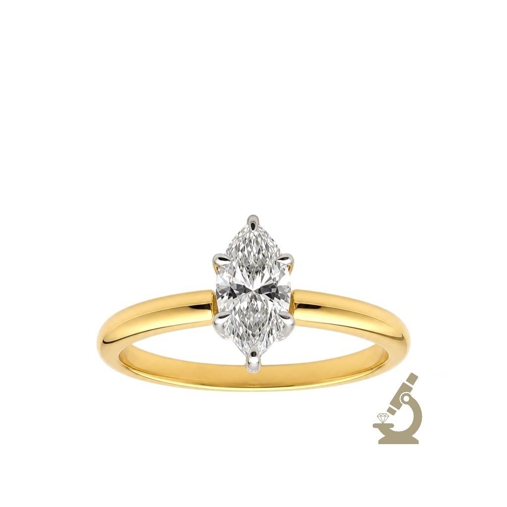 Prsten lab Marquise 0.57ct