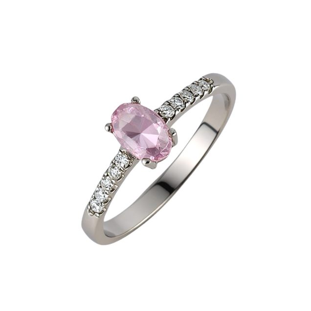 Prsten sa mesečevim kamenom i brilijantima