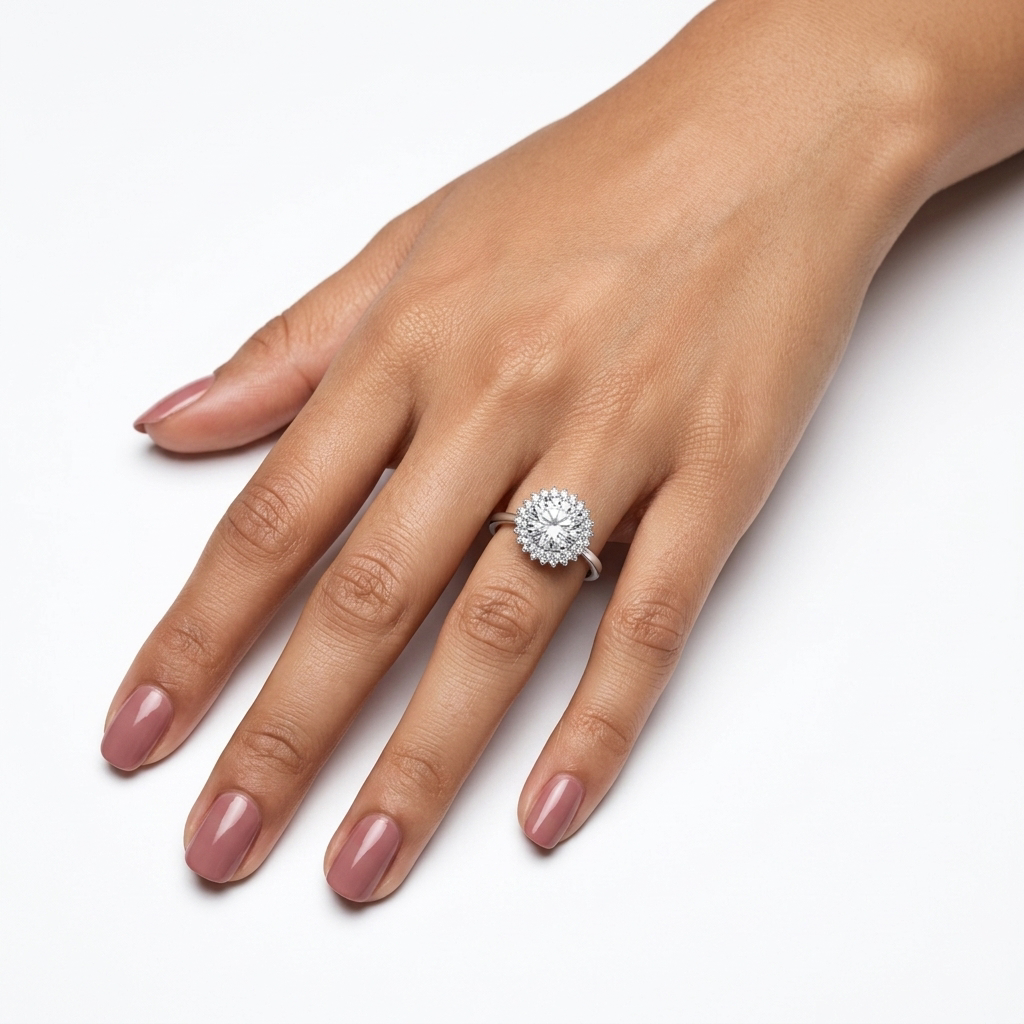 Prsten lab round 1.53ct round 0.30ct