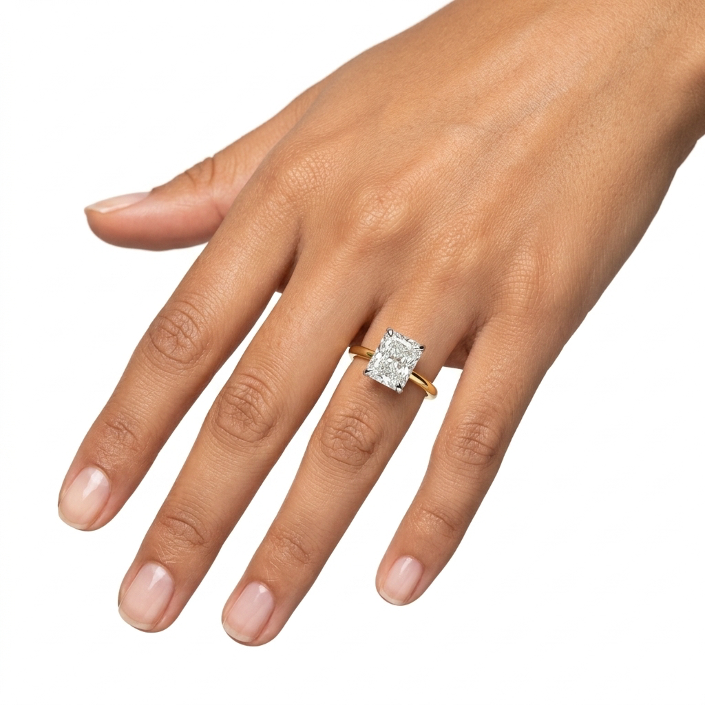 Prsten lab Radiant 3,01ct