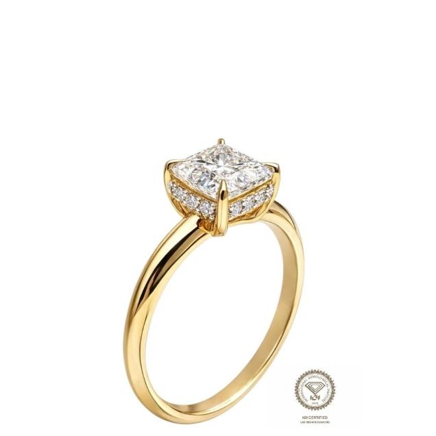 Prsten lab princess 1,01ct